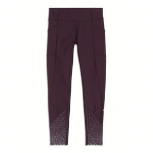 Lululemon Tight Stuff Legging 24” in black cherry